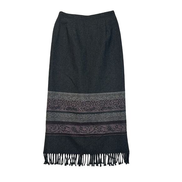 Vintage Dress Barn Western Hippie Boho Southwest Maxi Skirt‎ Tribal Aztec Size 6 - Picture 1 of 9